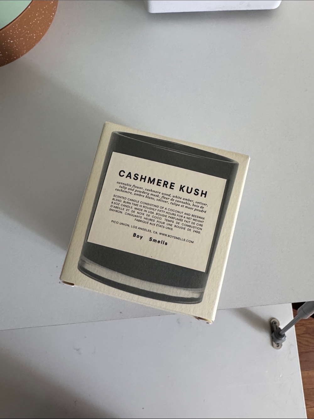 Boy Smells Cashmere Kush Candle — Cream/Black